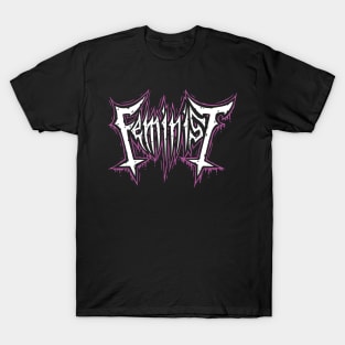 Femme Metale (pink and white) T-Shirt